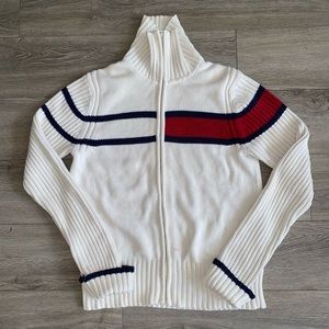 Kids Tommy Hilfiger Knit Zip Up Sweater